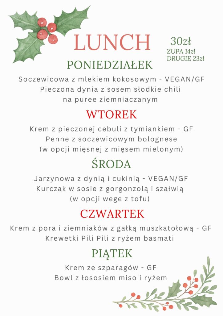 DANIA DNIA 15-19.12.2025, RÓWNIEŻ Z DOWOZEM!